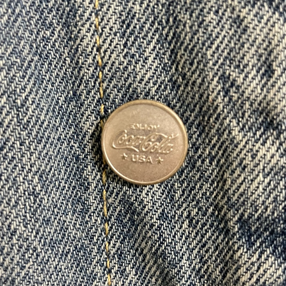 New LUCKY BRAND+Coca Cola limited edition distressed denim trucker jacket - Picture 8 of 16